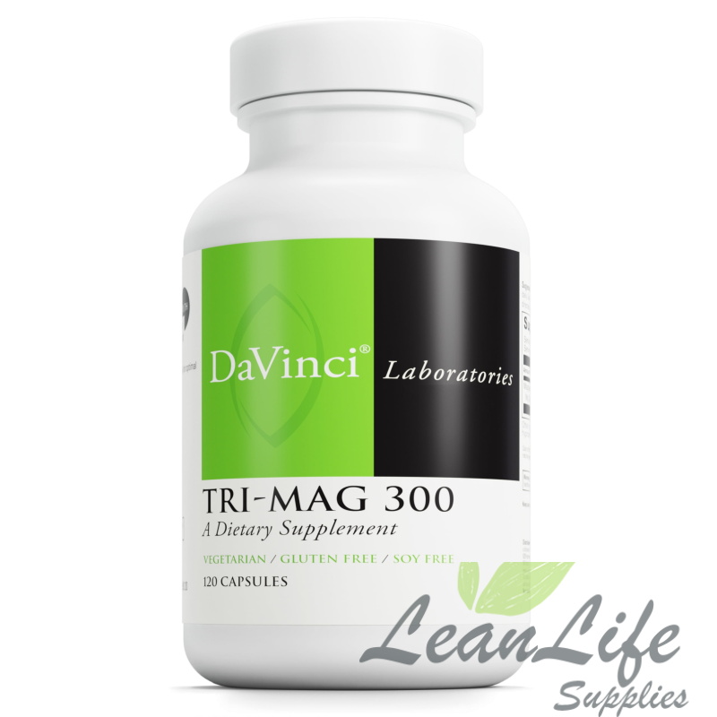 leanlifesupplies DaVinci Laboratories Tri-Mag 300 - Support Bone Health & Hormone Balance* - 120 Capsules