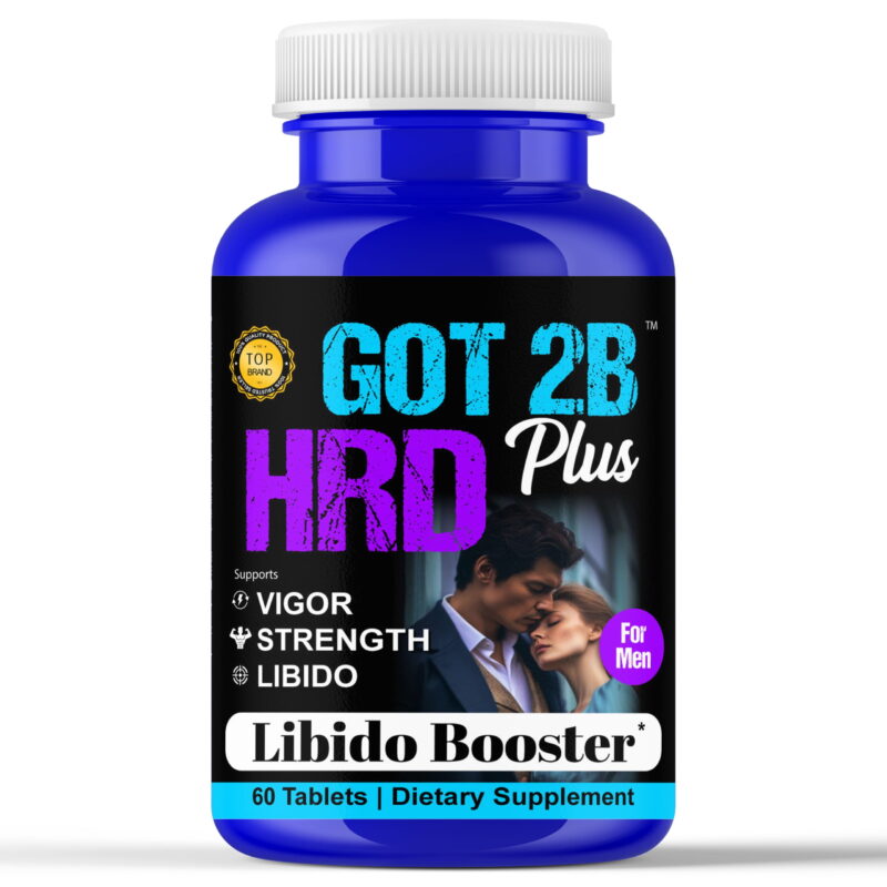 leanlifesupplies Got2BHRD Plus Premium Male Testosterone Booster, Boost Energy, Muscle Growth and Vitality 60 Tablets