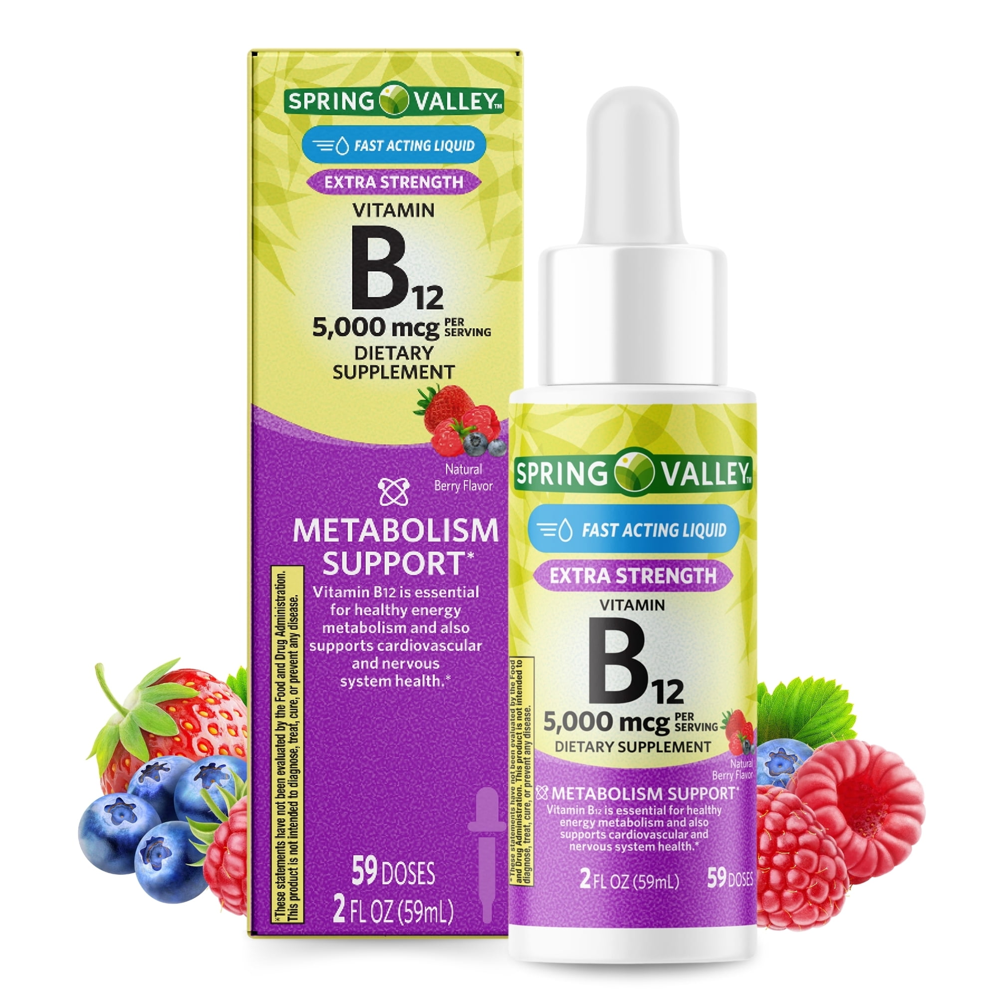 leanlifesupplies Spring Valley Liquid Vitamin B12 5000mcg Metabolism Supplement Berry 2 fl oz 27e07d4c 432f 4b4b a5a2 d7b4c87bbf1c.ed0e43ce04dfae529378cef74c2e9dcb